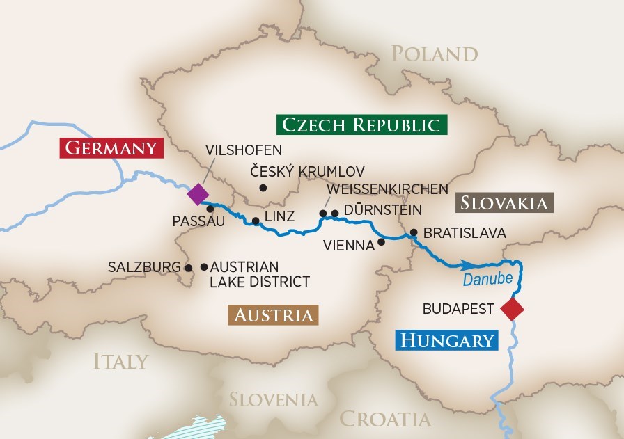 Danube River Golf Cruise Sailing Itinerary AmaWaterways AmaStella