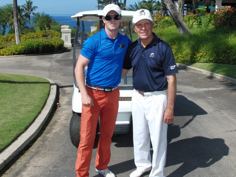 South Africa Golf Cruise Cory McKim PGA shown with Gary Player PGA 