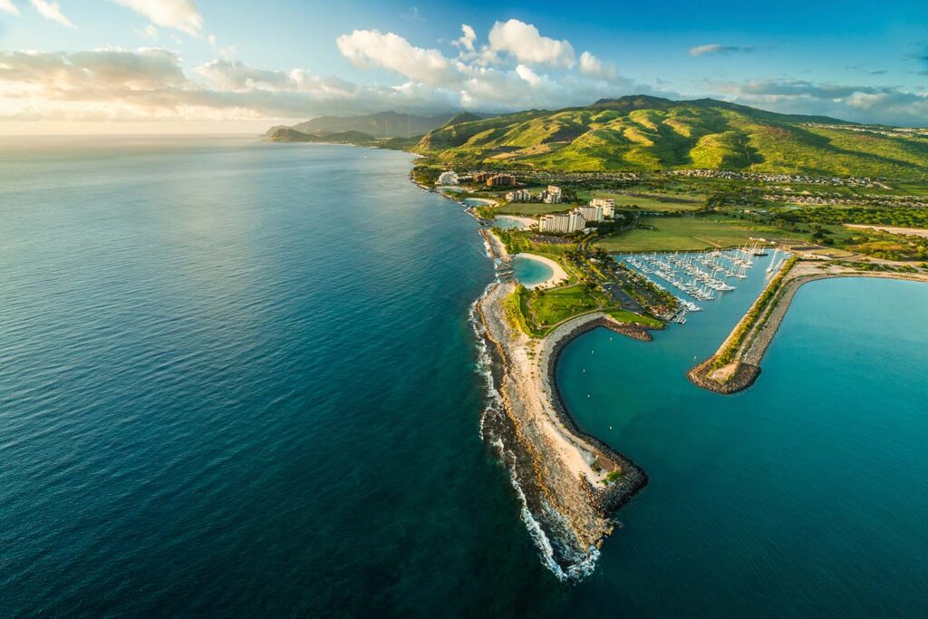 GolfAhoy Hawaii Golf Cruises photo overhead view ko olina hawaii.