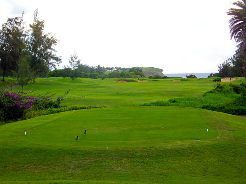 View of Poipu golf course in Hawaii.